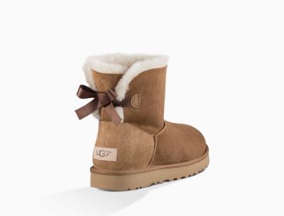 UGG Mini Bailey Bow II Womens Boots Chestnut/ Brown - AU 827OT
